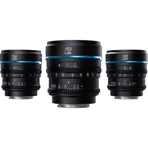 Sirui Night Walker T1.2 S35 Fujifilm X Mount Cine Prime 3'lü Lens Kit