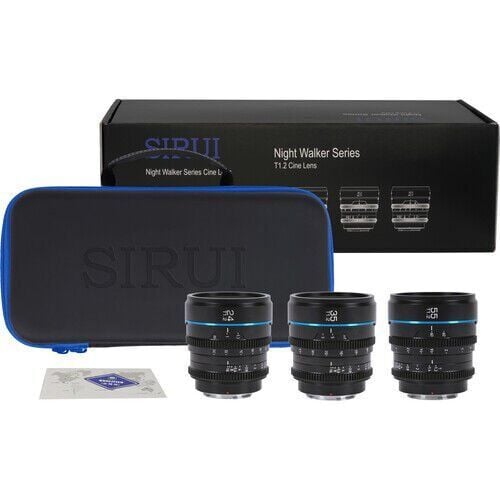 Sirui Night Walker T1.2 S35 Fujifilm X Mount Cine Prime 3'lü Lens Kit