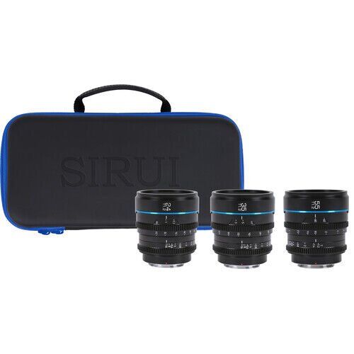 Sirui Night Walker T1.2 S35 Sony E Mount Cine Prime 3'lü Lens Kit