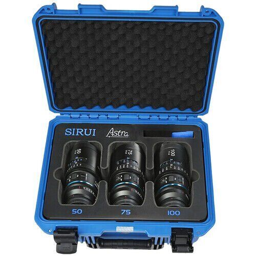 Sirui Astra Series AF T1.8 1.33x Full Frame Blue Flares Anamorphic Nikon Z Mount 3'lü Lens Kit
