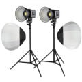 PDX SD80D Bi-Color LED İkili Işık Ayaklı, Balon Softbox Kit