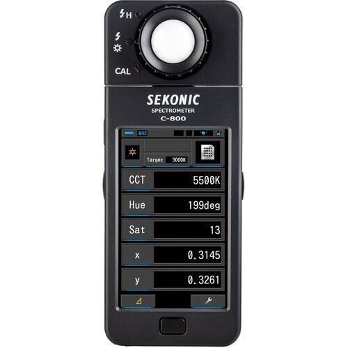 Sekonic C-800 Işık Ölçer LED, HMI, Floresan, Tungsten, Doğal Işık ve Flaş