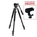 PDX PRO 0509B Profesyonel Tripod Telefon Aparatı Hediyeli