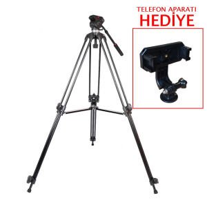 PDX 508B Profesyonel Tripod Telefon Aparatı Hediyeli