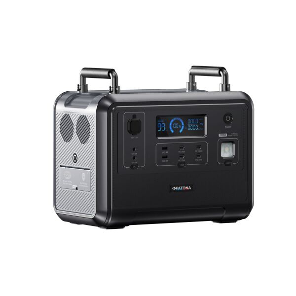 PATONA 9969 Platinum Taşınabilir Güç İstasyonu 1200 960Wh PD100W USB-C USB-A AC LED Işık LiFePO4