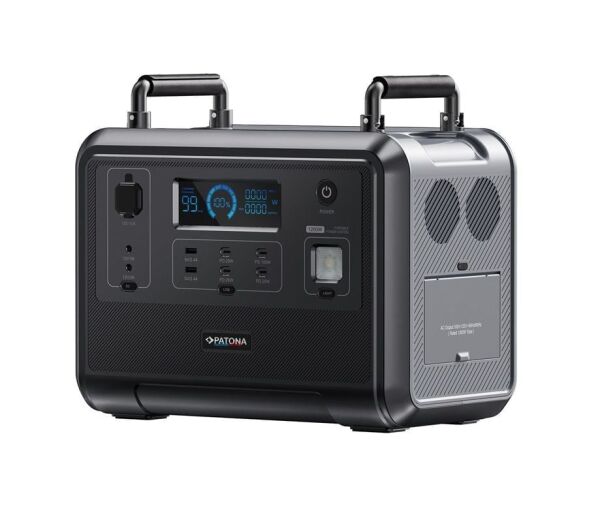 PATONA 9969 Platinum Taşınabilir Güç İstasyonu 1200 960Wh PD100W USB-C USB-A AC LED Işık LiFePO4