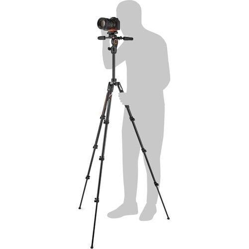Manfrotto MKBFRLA-3W Befree Serisi Alpha Uyumlu Plate'li 3yönlü Seyahat Tripod Kiti Çantalı