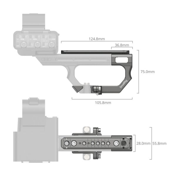 SmallRig 4830 Sony FX3 / FX30 XLR Uzatma Montaj Plakası Kiti