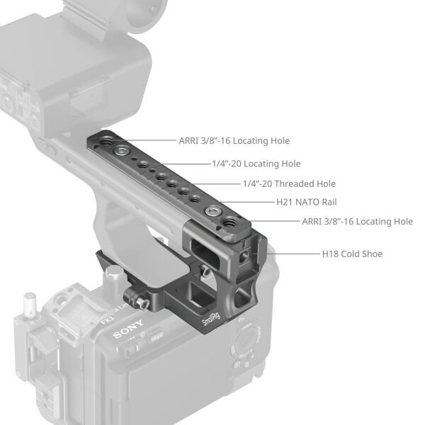 SmallRig 4830 Sony FX3 / FX30 XLR Uzatma Montaj Plakası Kiti